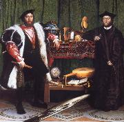 Hans holbein the younger Portrait of Jean de Dinteville and Georges de Selve oil